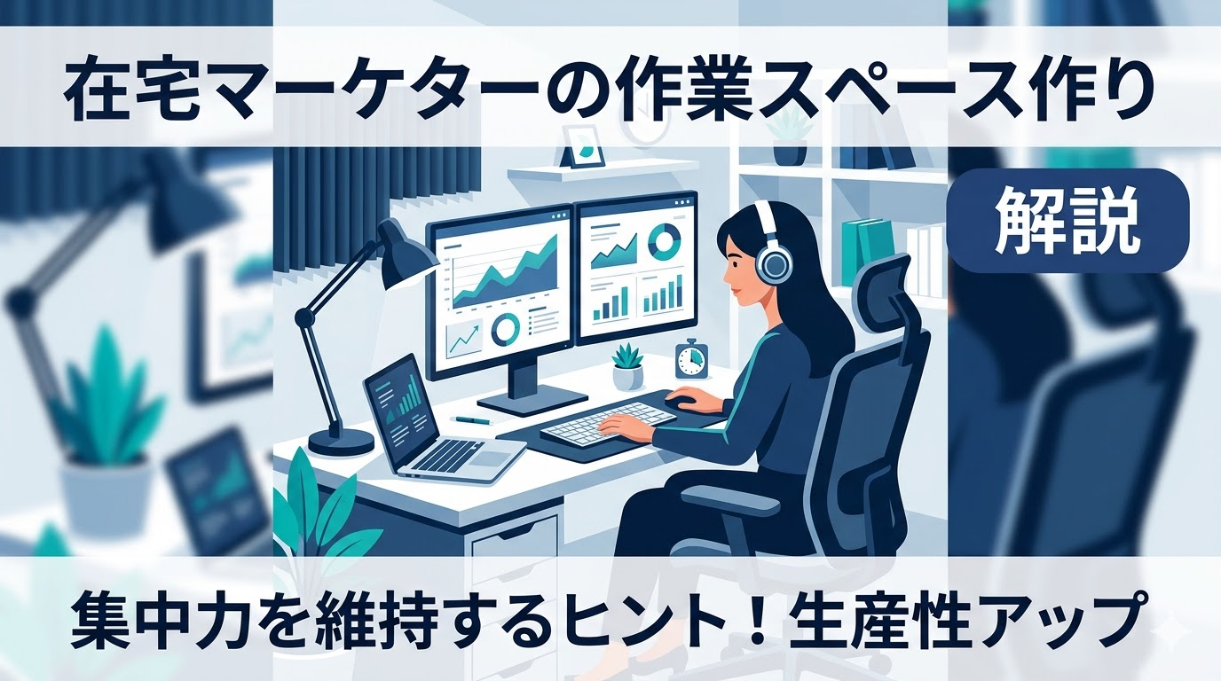 在宅マーケターが集中力を維持するための「作業スペース」作り方